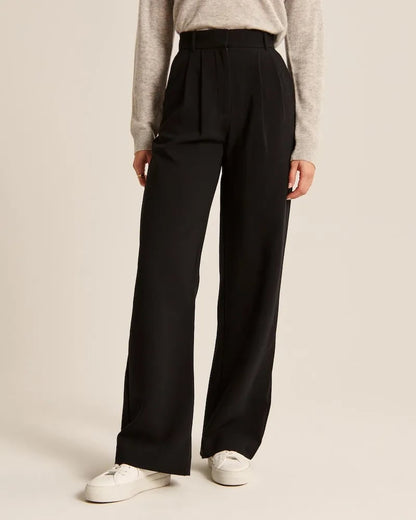 Lightweight Tailored Wide Leg Pants (Buy 2 Free Shipping)