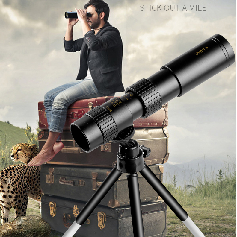 4K 10-300X40mm Super Telephoto Zoom Monocular Telescope