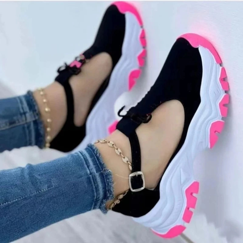 Women's Casual Tennis Sneakers Comfortable Non-slip Flat Shoes