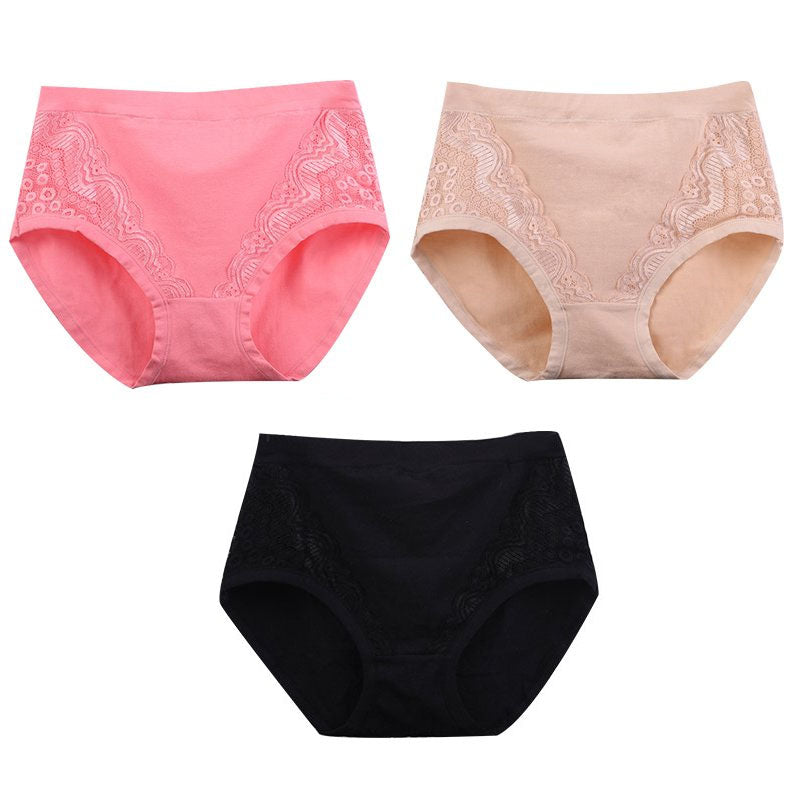 Plus Size High Waist Leak Proof Cotton Panties