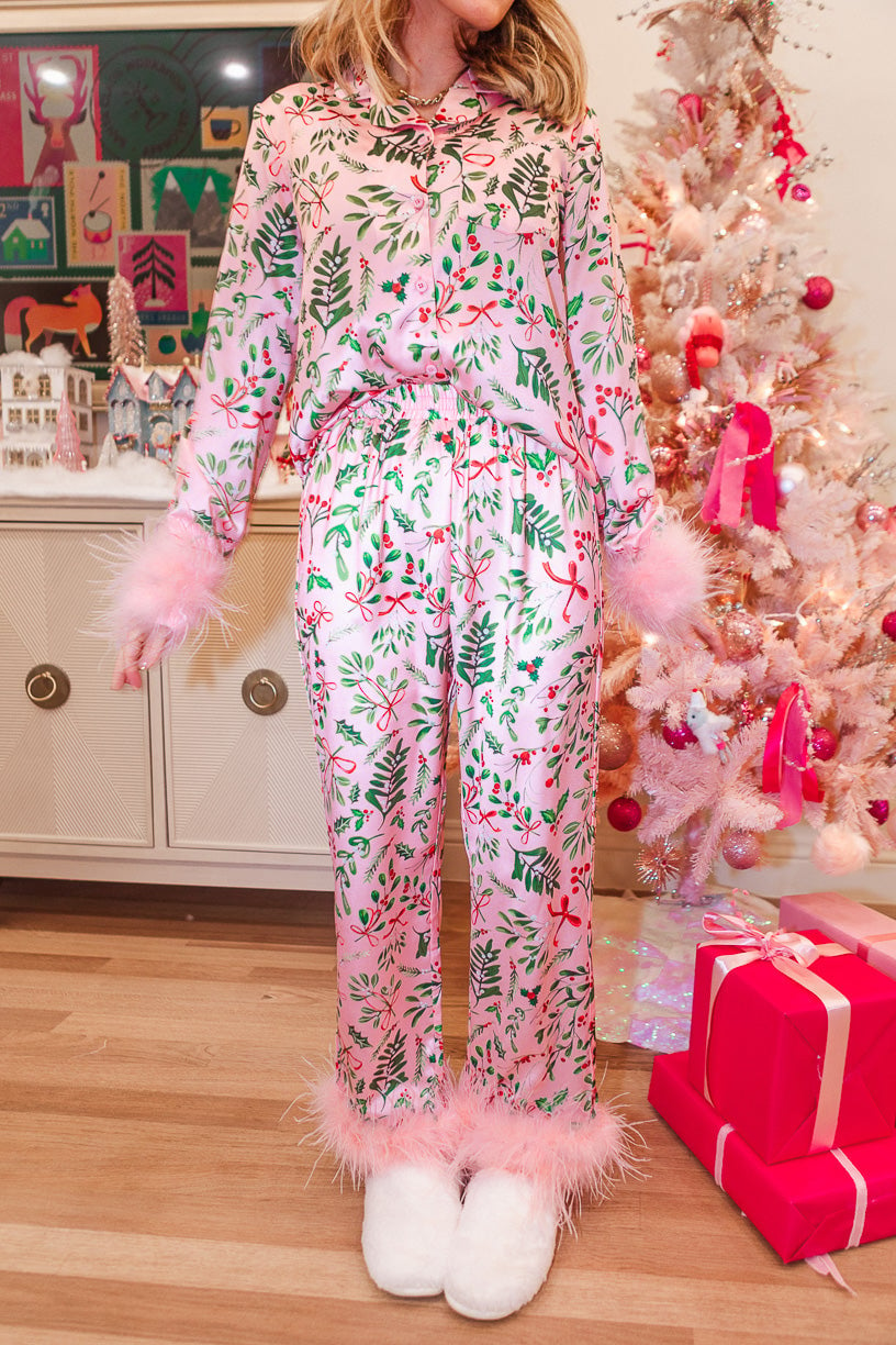 Christmas Cute Pink Pajamas