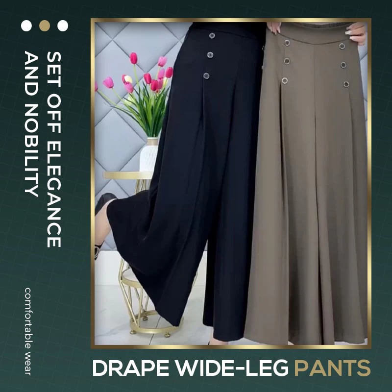 [Comfort and Slim] Stylish Pleated Wide-leg Pants