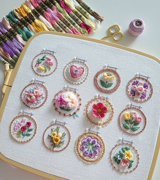 Small Flower Frame Embroidery Kit