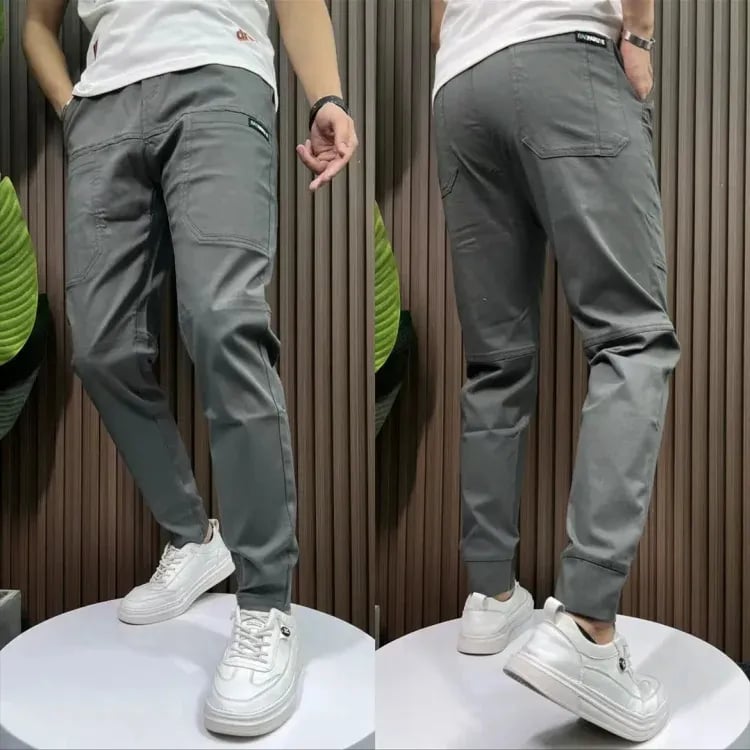 Men's High Stretch Multi-pocket Skinny Cargo Pants