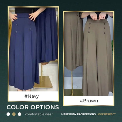 [Comfort and Slim] Stylish Pleated Wide-leg Pants