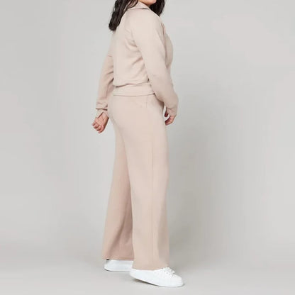 Long Sleeve Wide Leg Jumpsuit