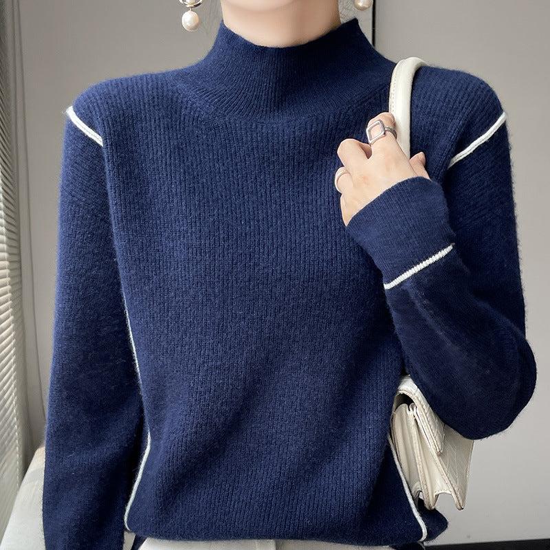 Elegant simple turtleneck sweater