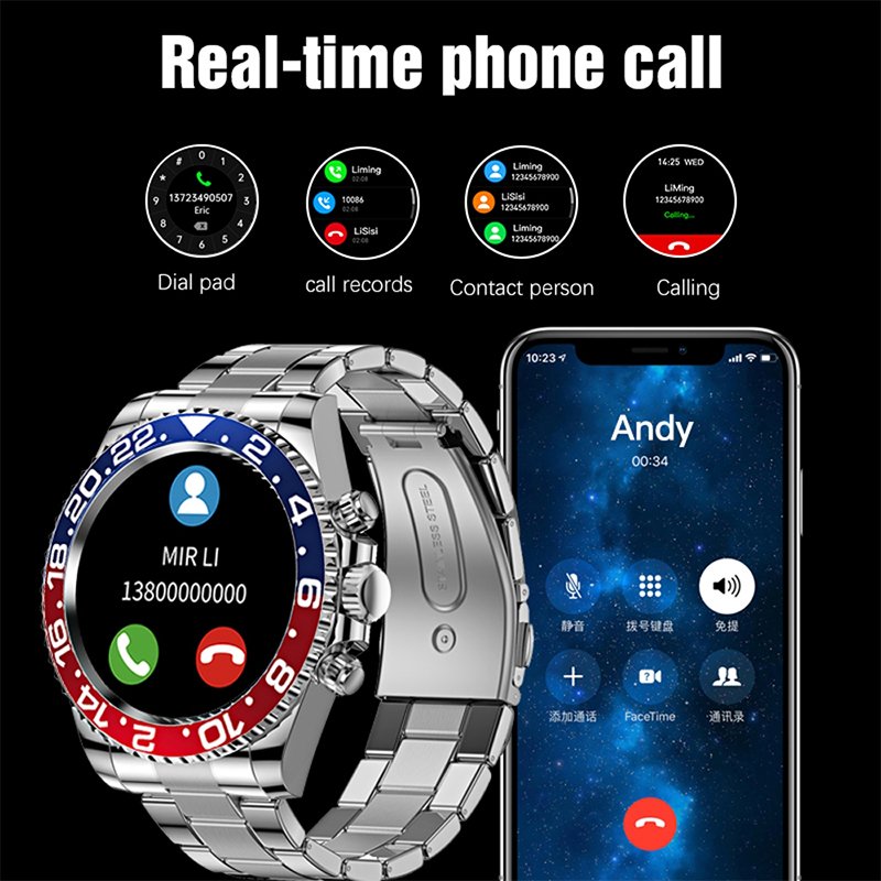 Multifunctional Smartwatch with Text 、Call and Heart Rate Monitor