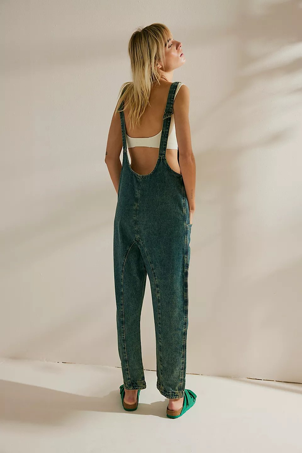 Denim Jumpsuit With Pockets