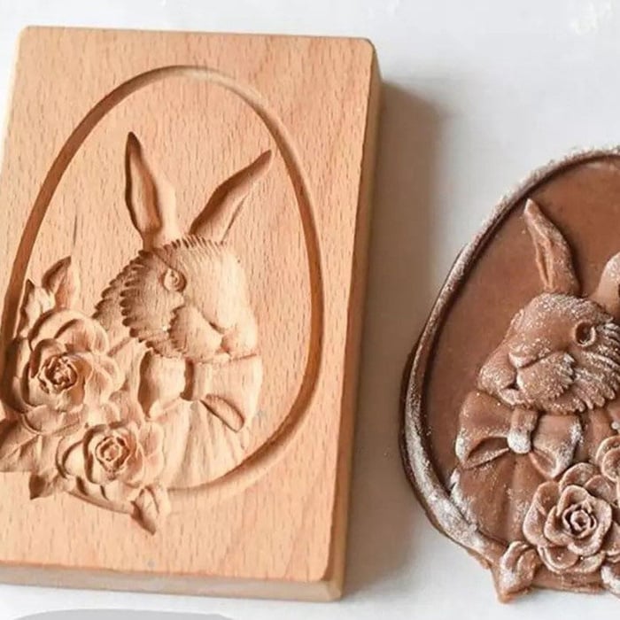 Wood Grain Cookie Knife - Cookie Embossing Mould