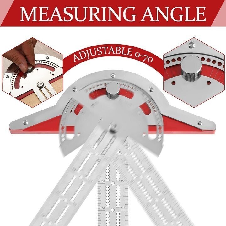 🔧Ultra Precision Marking Ruler Square T Type Woodworking Scriber Measuring Tool